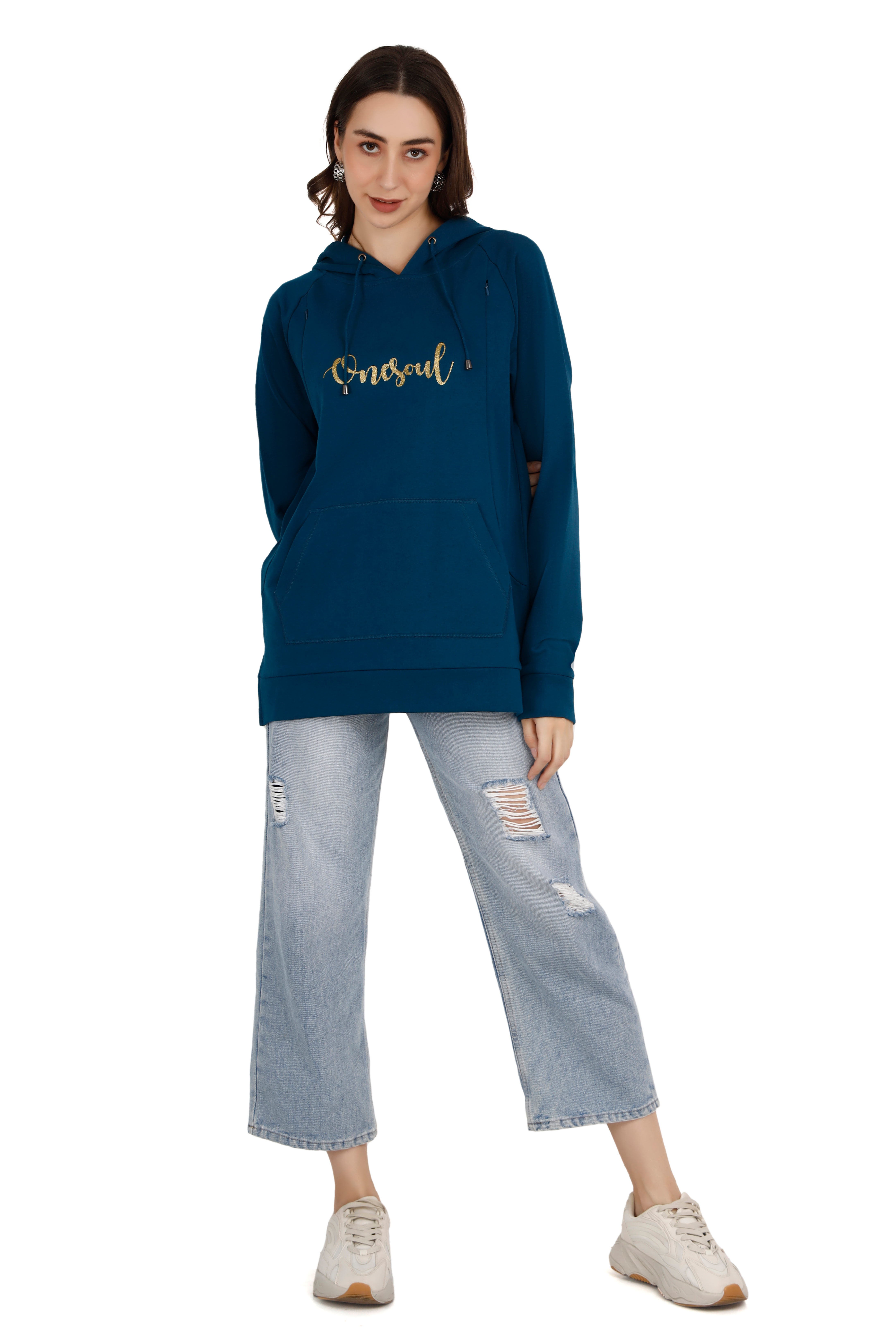 Classic Navy Hoodie thumbnail 2
